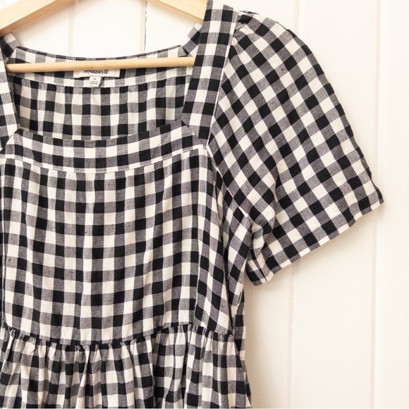 MADEWELL Linen-Blend Allie Mini Dress in Gingham
Check - Picture 6 of 10